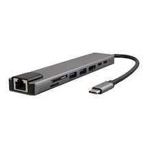 Type-c 8in1 Hdmı Çok Fonksiyonlu Usb 3.0 Dock Station Macbook - Pc - - Xbox