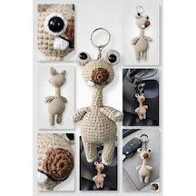 El Yapımı Amigurumi Sid Karakter Anahtarlık Sevimli Örgü Figür Araba Anahtarlığı & Çanta Aksesuar