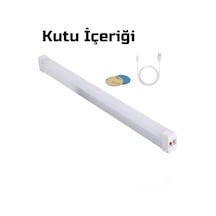 Nishev Usb Şarjlı 3 Modlu Mıknatıslı Otel-yurt-ev-kamp Feneri Led Şarjlı Işıldak 15 W 52 Cm