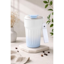 304 L Çelik 400 Ml Mavi Beyaz Degrade El Termos Mug Cin918mv Çok Renkli