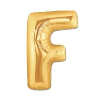 Gold Folyo Balon F Harfi 16inç 40cm Sarı