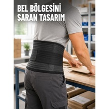 Çalışma Korsesi Güçlendirilmiş Elastik Bantlı Ayarlanabilir Bel Desteği - Lisinya Çok Renkli