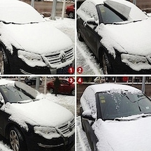 Araç Ön Cam Buzlanma Önleyici Branda 2