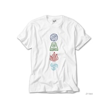 Avatar Four Elements Beyaz Tişört Avatar Four Elements Beyaz Tişört