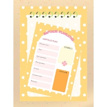 Günlük Planlayıcılı Not Defteri Seti A4-a5 Blokbot Notepad Okul Çok Renkli