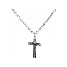 Kuru Kafa Ve Yıldız Desenli Haç Kolye 60 Cm Zincirli, Gotik & Unisex Takı Çok renkli