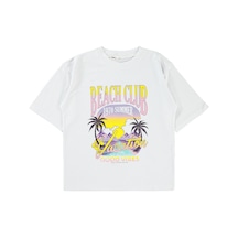 Civil Girls Kız Çocuk Oversize Tişört 10-13 Yaş Beyaz 18973896324s1-1 Beyaz