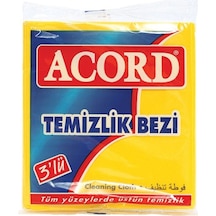 Acord Temizlik Bezi 3 Adet Sarı