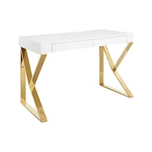 Carrina Gold Metal Çalışma Masası