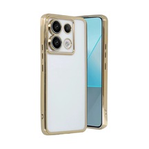 Xiaomi Poco X6 Kılıf Razer Lensli Silikon - Gold 0.2M-Çok Renkli