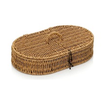 Rattan Hasır Kapaklı Çok Amaçlı Organizer Sepet M-1712 Diğer
