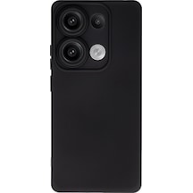 Xiaomi Redmi Note 13 Pro 4g Uyumlu Kılıf Nano İçi Kadife Silikon - Siyah