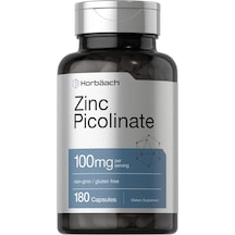 Horbäach Zinc Çinko Picolinate 100mg 180 Caps Aromasız