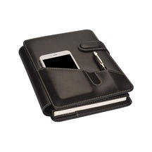 2k 5284 Ajanda Tarihsiz Kareli 17x24 Ajanda Defter 160 Yaprak Ivory Kağıt Suni Deri Telefon Kılıflı Mekanizmalı Hesap Makineli Organizer, Siyah Açık Gri