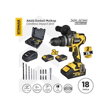 Rtrmax RTX3010 Şarjlı Darbeli Matkap Kömürsüz 70 Nm 2x4 Ah Plus Çift Akü X-Lion