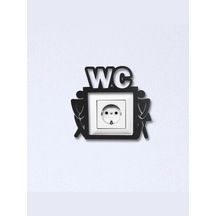 Metal Dekoratif Tuvalet Priz Çerçevesi Wc Dekoratif Priz Çerçevesi Priz Kenarı