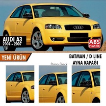 Audi A3 8p M4 Yarasa Ayna Kapağı Piano Black Makyajsız 2003 2008 (Sts Oto Aksesuar)