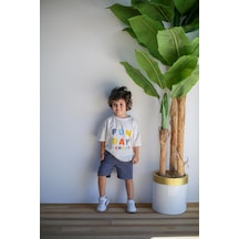 Miababy Kargo Cepli İkili Takım İndigo