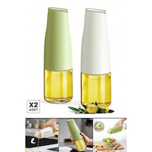 Tilbe Home 2li Fonksiyonlu Cam Yağdanlık 500ml Still Yerçekimi Ot