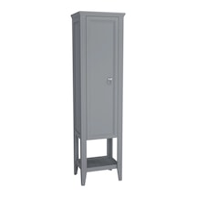 62241 VitrA Valarte Boy Dolabı Krom Kulplu, 55 Cm, Mat Gri Sol Diğer