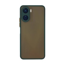 Vivo Y16 Uyumlu Kılıf Montreal Silikon Kapak - Yeşil