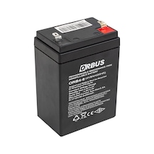 Orbus 4 Volt 8 Amper Kuru Tip Akü Orb4-8 68 45 95 Mm