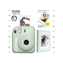 Fujifilm Instax Mini 12 Fotoğraf Makinesi + 20'li Film + Mini Albüm Seti Yeşil