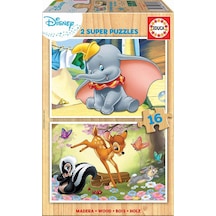 Educa Çocuk Puzzle 2X16 Parça Disney Animals 18079