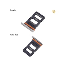 Xiaomi Mi 14 Ultra Uyumlu Sim İç Yuvası Çiftli Gümüş Sim Kart Tepsisi Sim Kızağı Sim Çekmecesi
