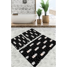 Temperature Banyo Halısı Djt 3 Lü Set Çok Renkli