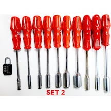 Makroyapı Lokma Tornavida Takımı Lokmalı Tornavida Set Seçin Set 1