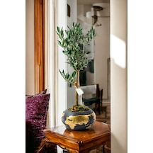 Gold World Saksıda Bonsai Zeytin Ağacı