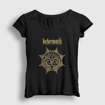 Presmono Kadın Demonica Behemoth T-shirt Siyah