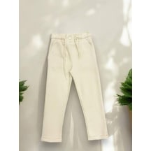 Zekids Erkek Çocuk Rahat Kalıp Beli Lastikli Pantolon-14502 Bej
