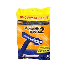 Permatik Pro 2 Tıraş Bıçağı 12'li Poşet 4 Poşet 48 Adet