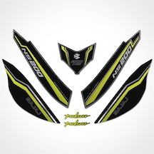Bajaj Pulsar NS 200 Kuyruk Pad Set Midnight Serisi Siyah-Neon Sarı