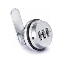 Upway Paslanmaz Çinko Alaşım Anahtarsız Şifreli Mobilya Dolap Çekmece Kilidi Gümüş