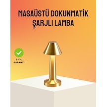Modern Metal Masa Lambası 3 Işık Renkli Kademesiz Parlaklık Ayarlı Çok Renkli