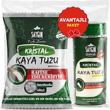 Saygın Kaya Tuzu Tuzluklu İkili Set 500 G + 250 G