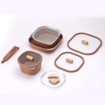 Neoflam Fika Comfort Terracota Tencere Ve Tava Seti Çok Renkli