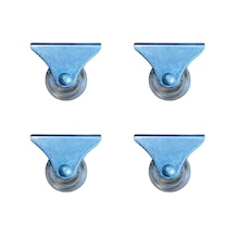 Furç Sabit Teker - 38mm - Şeffaf Hks237 - 4 Adet