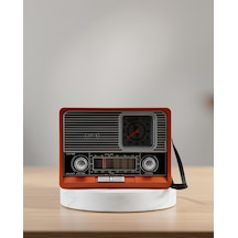 Nostaljik Radyo, Şarjlı, Bluetooth, Aux, Usb, Sd Kart Girişli