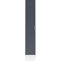 Hyperion Dolap 6 Raflı Tek Kapaklı 44x44x243 Antrasit-antrasit Antrasit