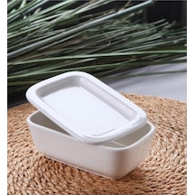 Porselen Kahvaltılık Kapaklı, Fırın Kabı Mini 200ml