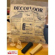 Decofloor Seramik Tutucu Seviye Tespit Derz Klipsi 1Mm