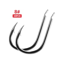 Yüksek Kaliteli Karbon Çelik Olta Kancaları - Çengelli Ve Düz Başlı Balık Avı Aksesuarları