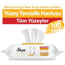 Sleepy Easy Clean Arap Sabunu Katkılı Yüzey Temizlik Havlusu 100'lü