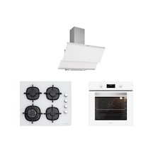 Silverline BO6502W02 - CS5429W01 - 3420 Classy 60 Beyaz Ankastre Set
