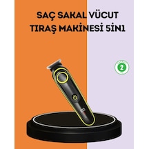 Lb Led Ekranlı Şarjlı Saç Ve Sakal Kesme Makinesi Erkek Bakım Cihazı Çok Başlıklı Set