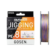 Gosen Jigging Answer 300mt 0,242mm Multi Color Pe 8 Örgü İpi